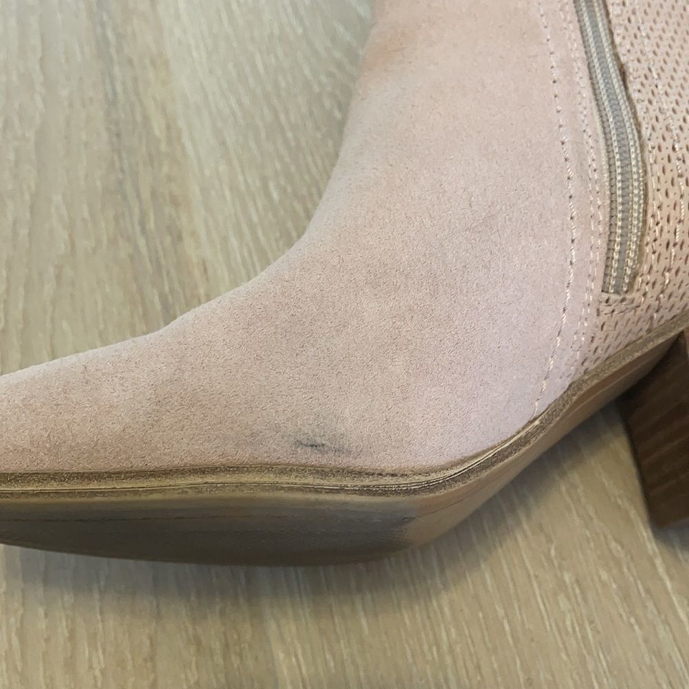 Aldo Pink Suede Booties - Size 6.5 - Picture 7 of 10